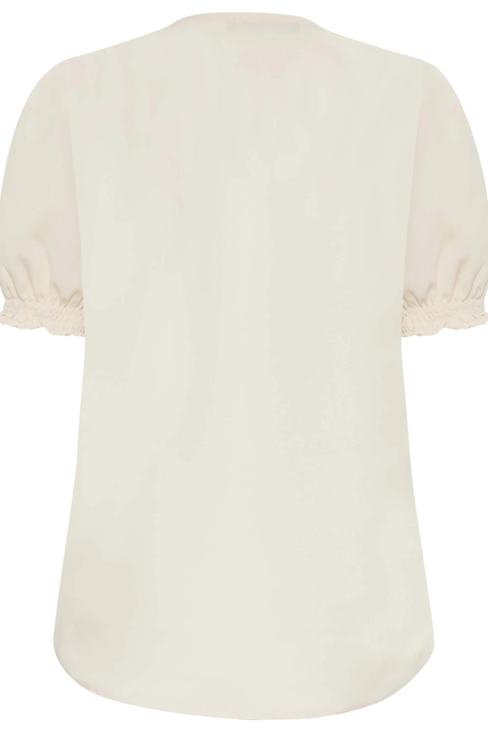 M&Co Womens Ivory White Frill Blouse>Women Short Sleeve Tops