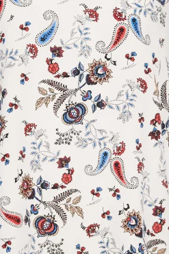 M&Co Womens Ivory White Paisley Print Blouse><noscript><img width=