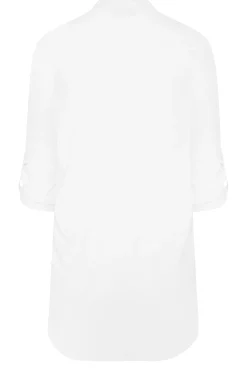 M&Co Womens Ivory White Tab Sleeve Blouse><noscript><img width=
