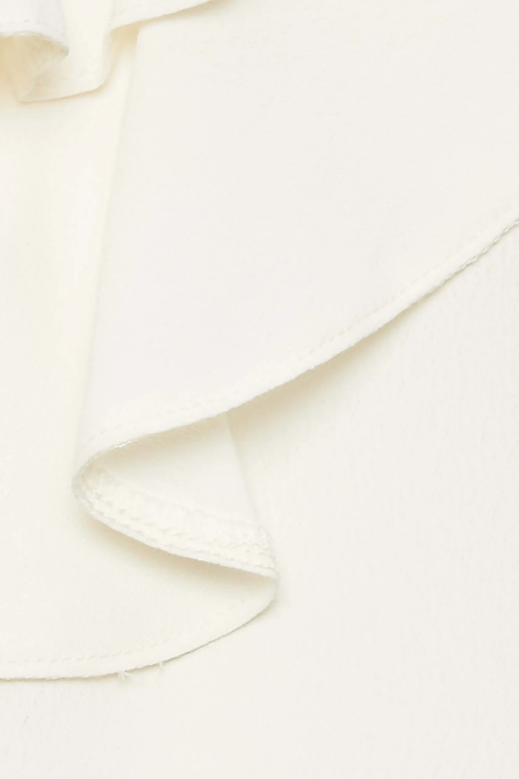 M&Co Womens Ivory White Frill Front Blouse>Women Short Sleeve Tops