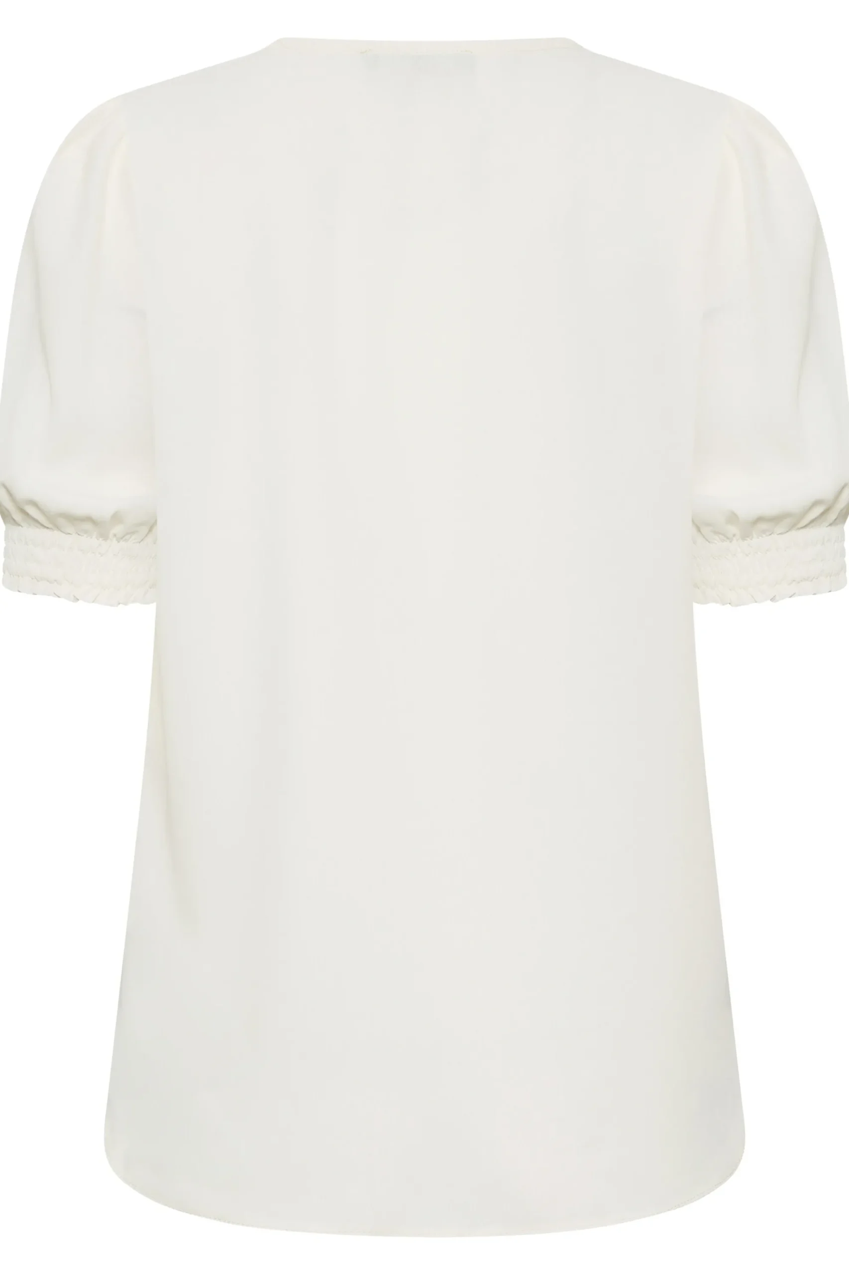 M&Co Womens Ivory White Frill Front Blouse>Women Short Sleeve Tops