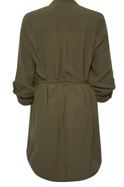 M&Co Womens Khaki Green Tie Waist Blouse><noscript><img width=