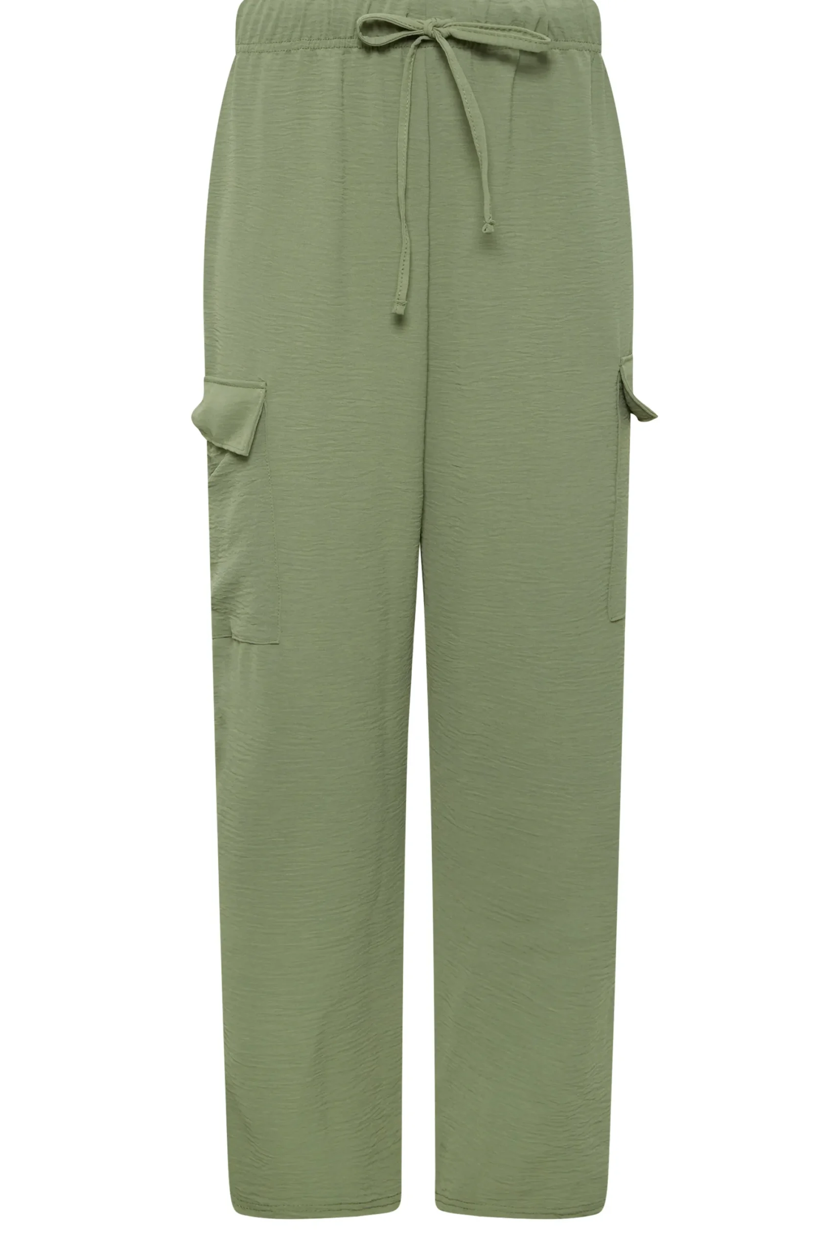 M&Co Womens Khaki Green Cargo Slim Leg Trousers>Women Trousers