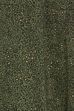 M&Co Womens Khaki Green Animal Print Harem Trousers><noscript><img width=