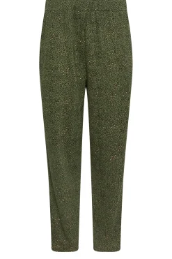M&Co Womens Khaki Green Animal Print Harem Trousers><noscript><img width=