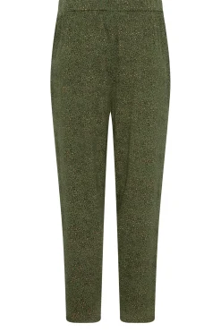 M&Co Womens Khaki Green Animal Print Harem Trousers><noscript><img width=