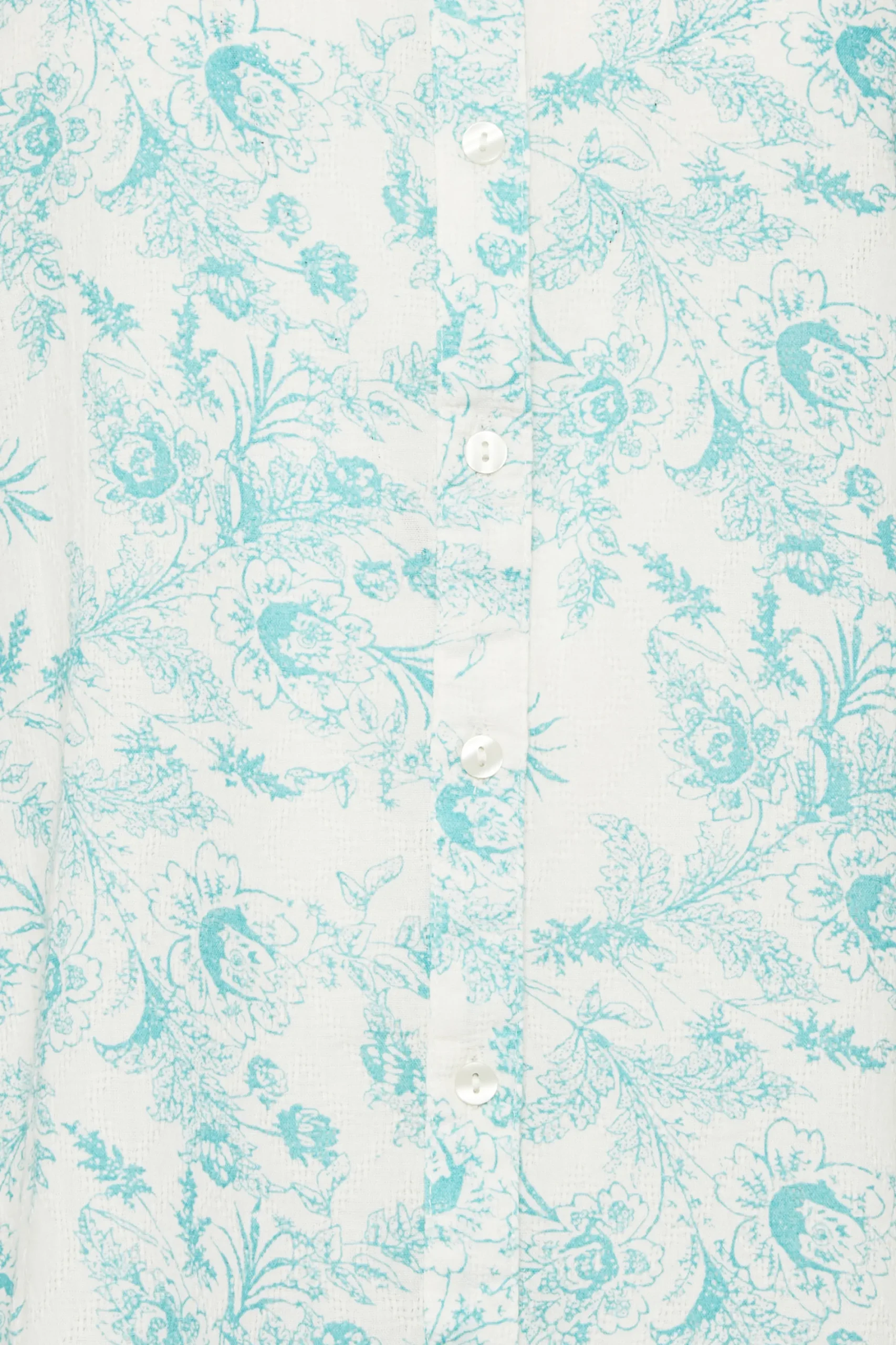M&Co Womens Light Blue Floral Lace Detail Shirt>Women Shirts