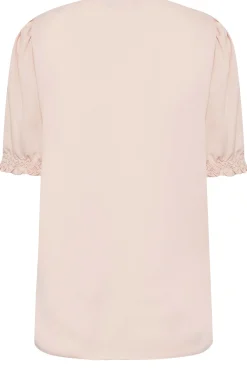 M&Co Womens Light Pink Frill Front Blouse><noscript><img width=