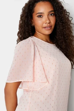 M&Co Womens Light Pink Glitter Blouse><noscript><img width=
