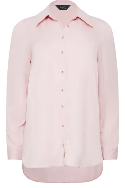 M&Co Womens Light Pink Tie Back Tunic Shirt><noscript><img width=