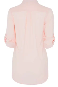 M&Co Womens Light Pink Tab Sleeve Blouse><noscript><img width=