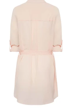 M&Co Womens Light Pink Tie Waist Tunic Shirt><noscript><img width=