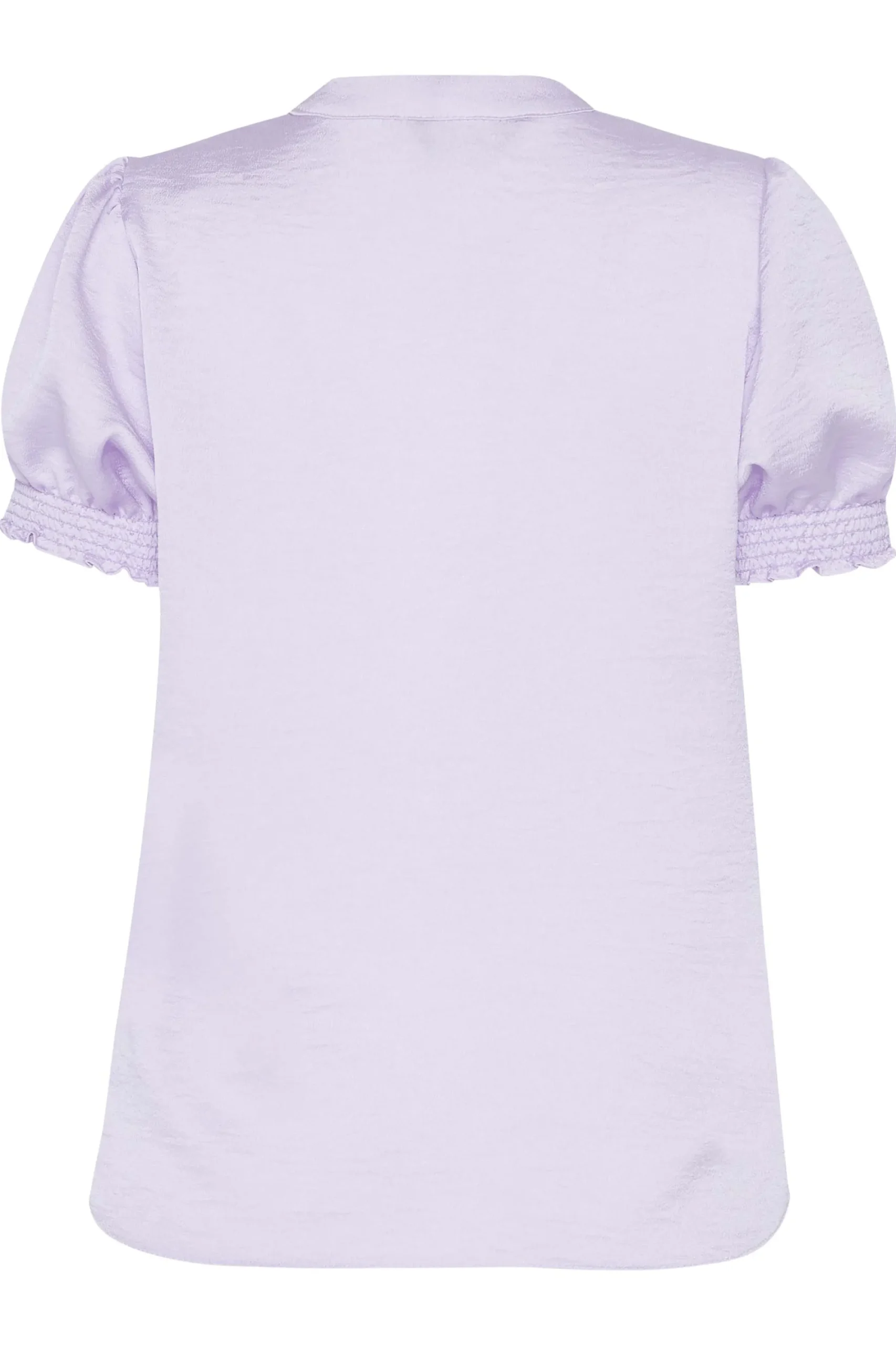 M&Co Womens Lilac Purple Frill Satin Blouse>Women Short Sleeve Tops