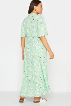 M&Co Womens Mint Green Daisy Print Maxi Shirt Dress><noscript><img width=