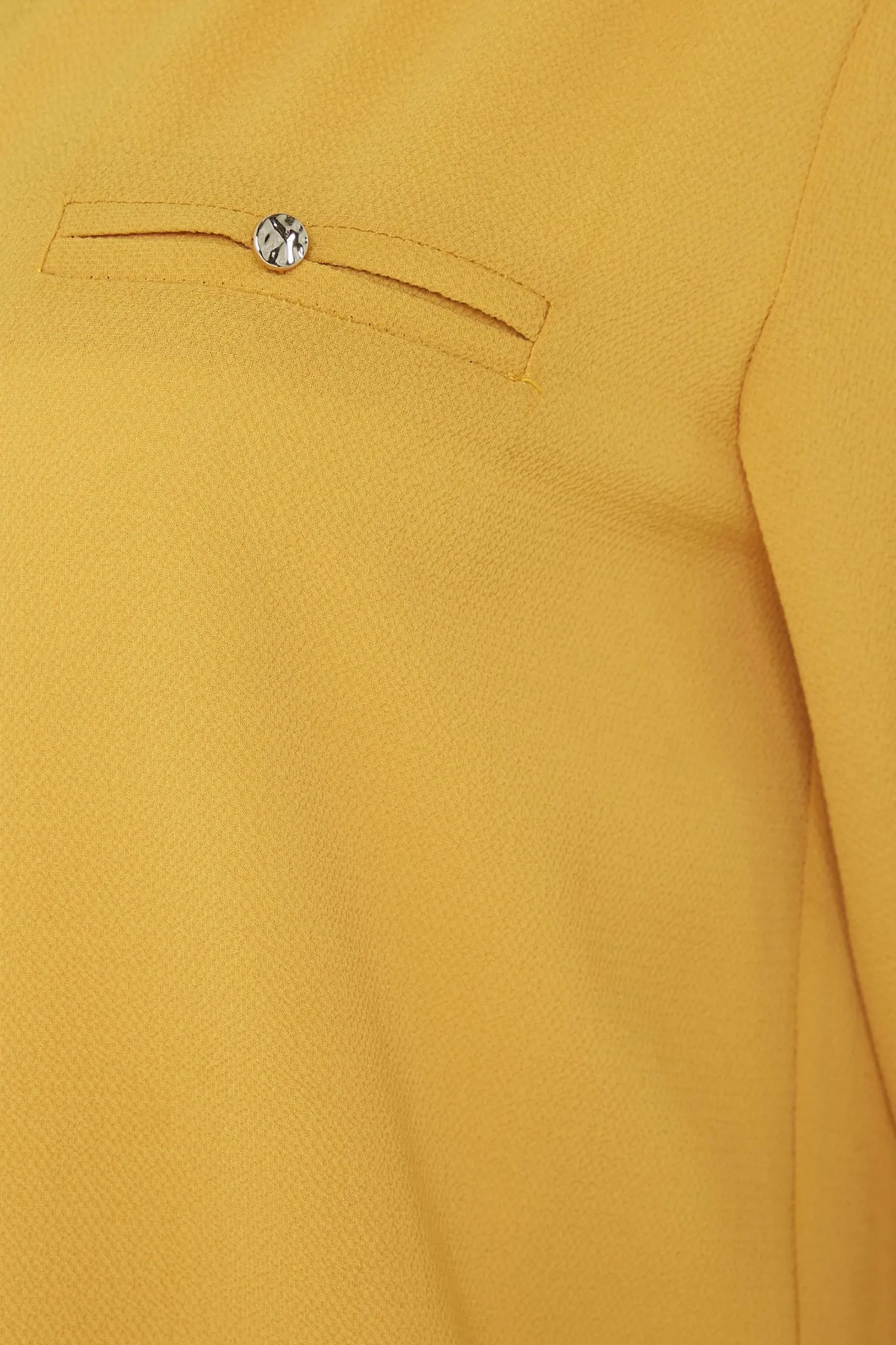 M&Co Womens Mustard Yellow Tab Sleeve Blouse>Women Shirts