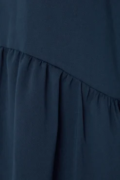 M&Co Womens Navy Blue Frill Hem Shirt><noscript><img width=