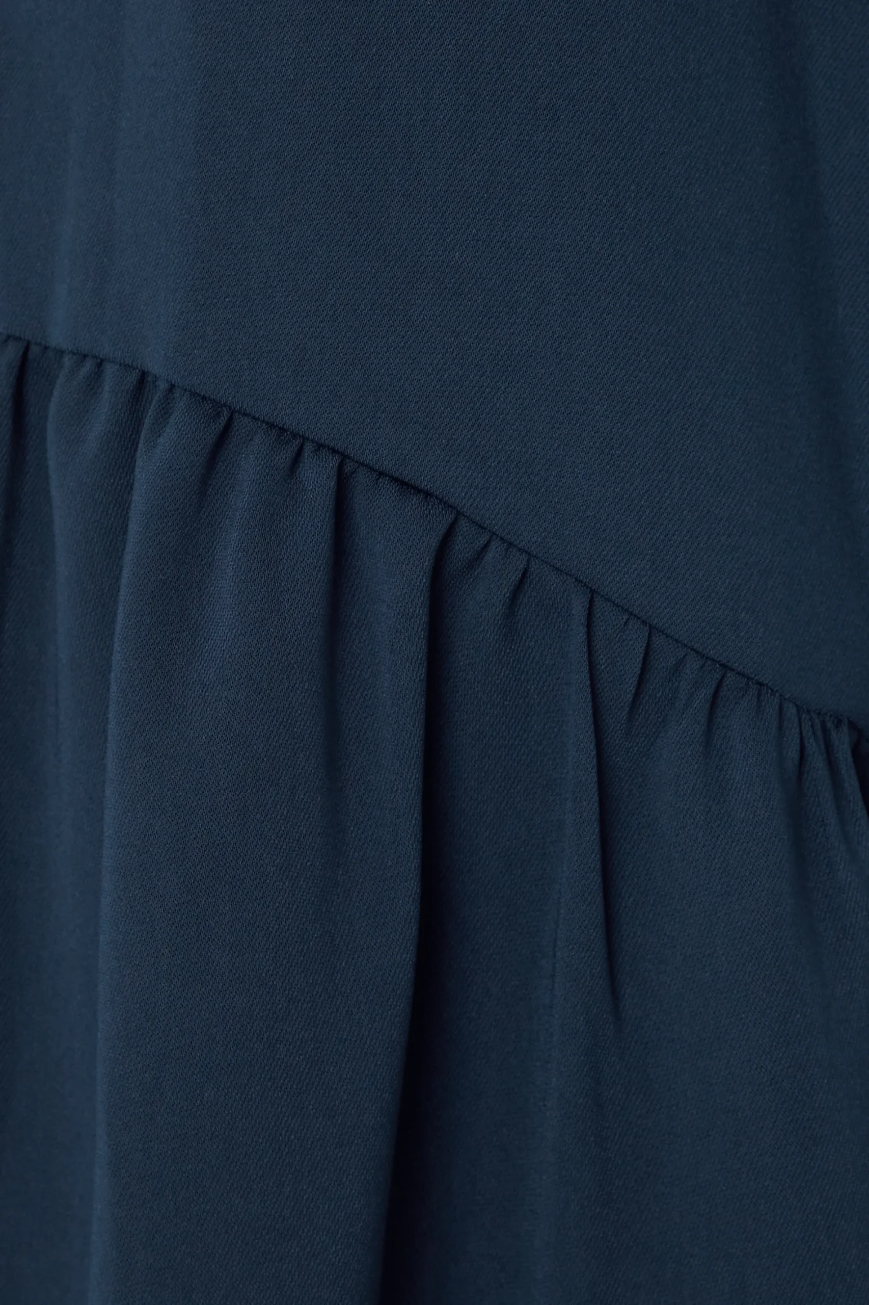 M&Co Womens Navy Blue Frill Hem Shirt>Women Shirts