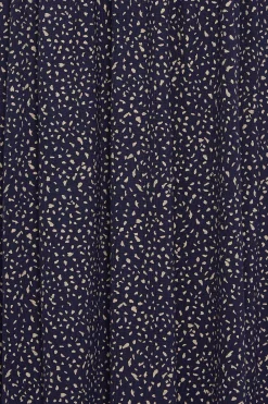 M&Co Womens Navy Blue Polka Dot Maxi Dress><noscript><img width=