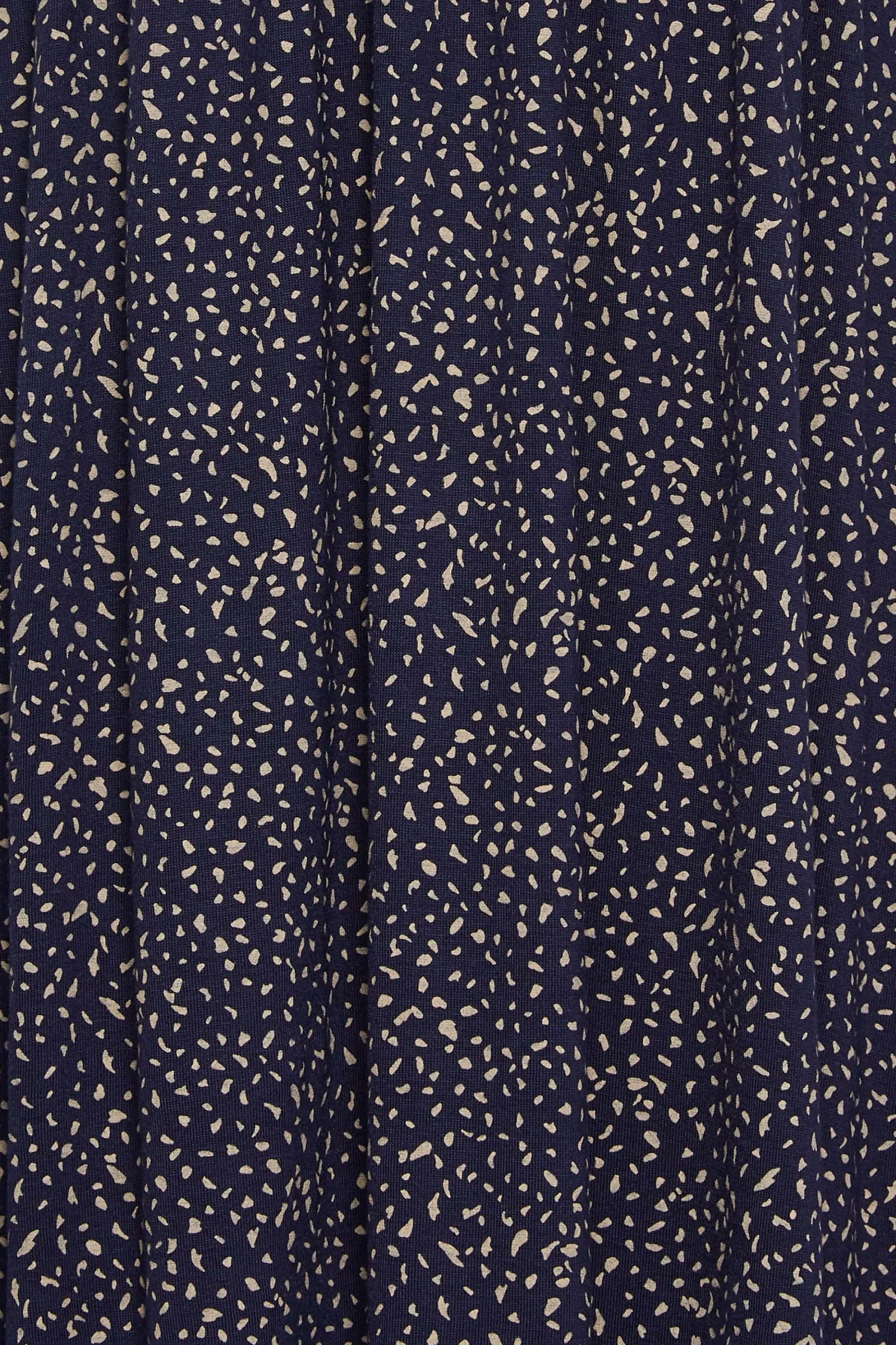 M&Co Womens Navy Blue Polka Dot Maxi Dress>Women Maxi Dresses