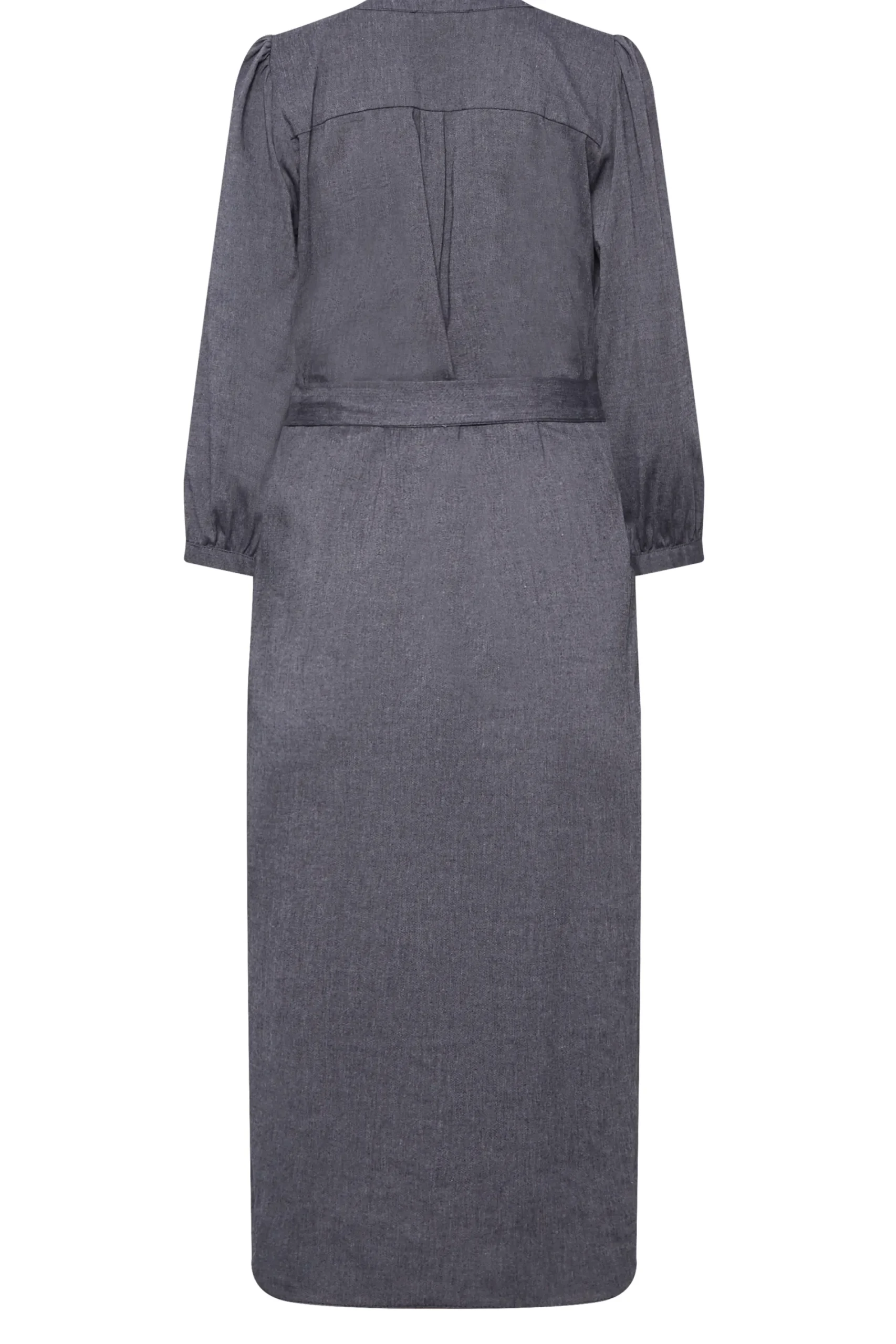 M&Co Womens Navy Blue Tie Waist Midi Tunic Dress>Women Shirt Dresses