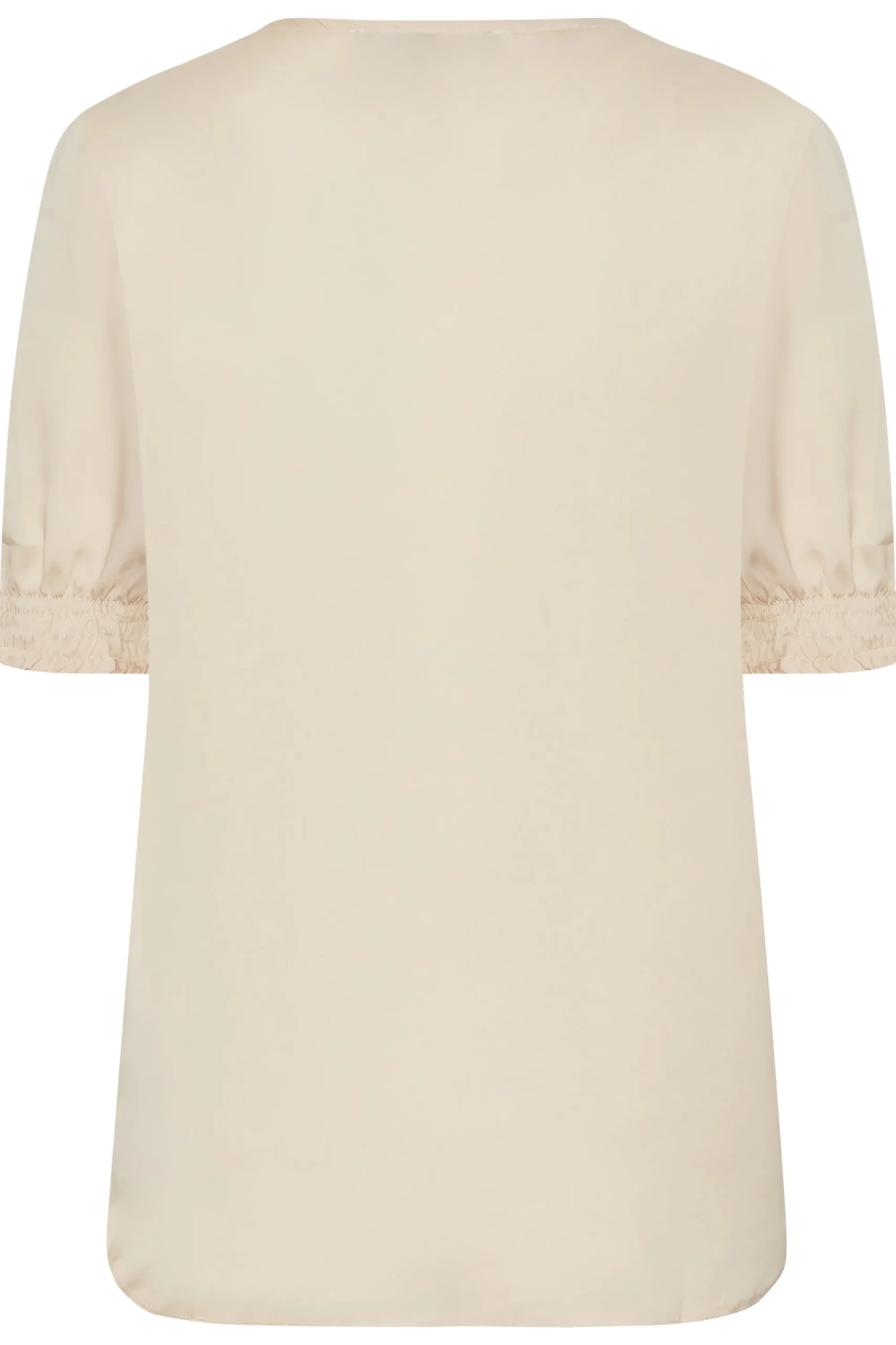 M&Co Womens Nude Frill Front Blouse>Women Short Sleeve Tops
