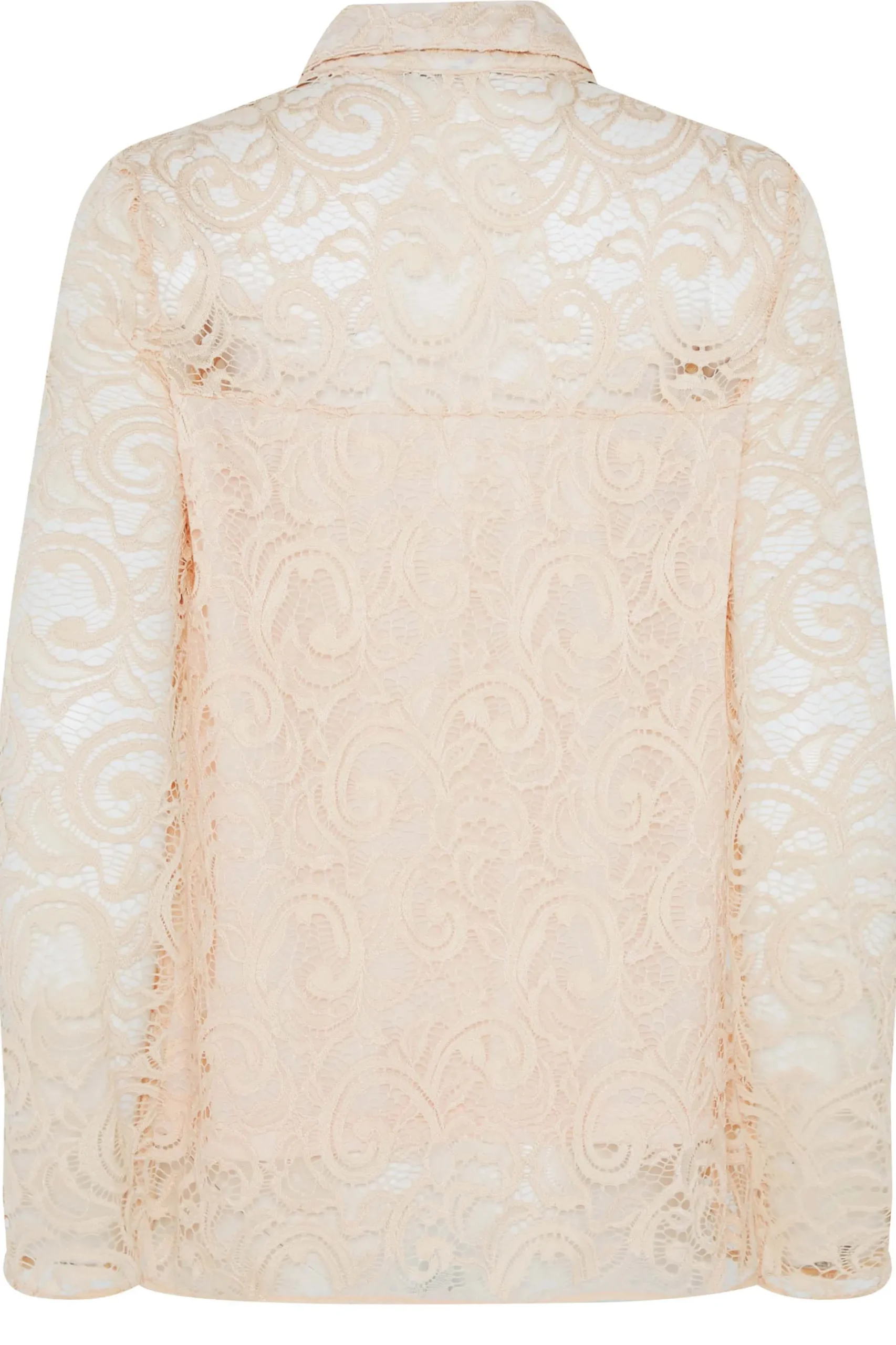 M&Co Womens Nude Pink Lace Shirt>Women Shirts