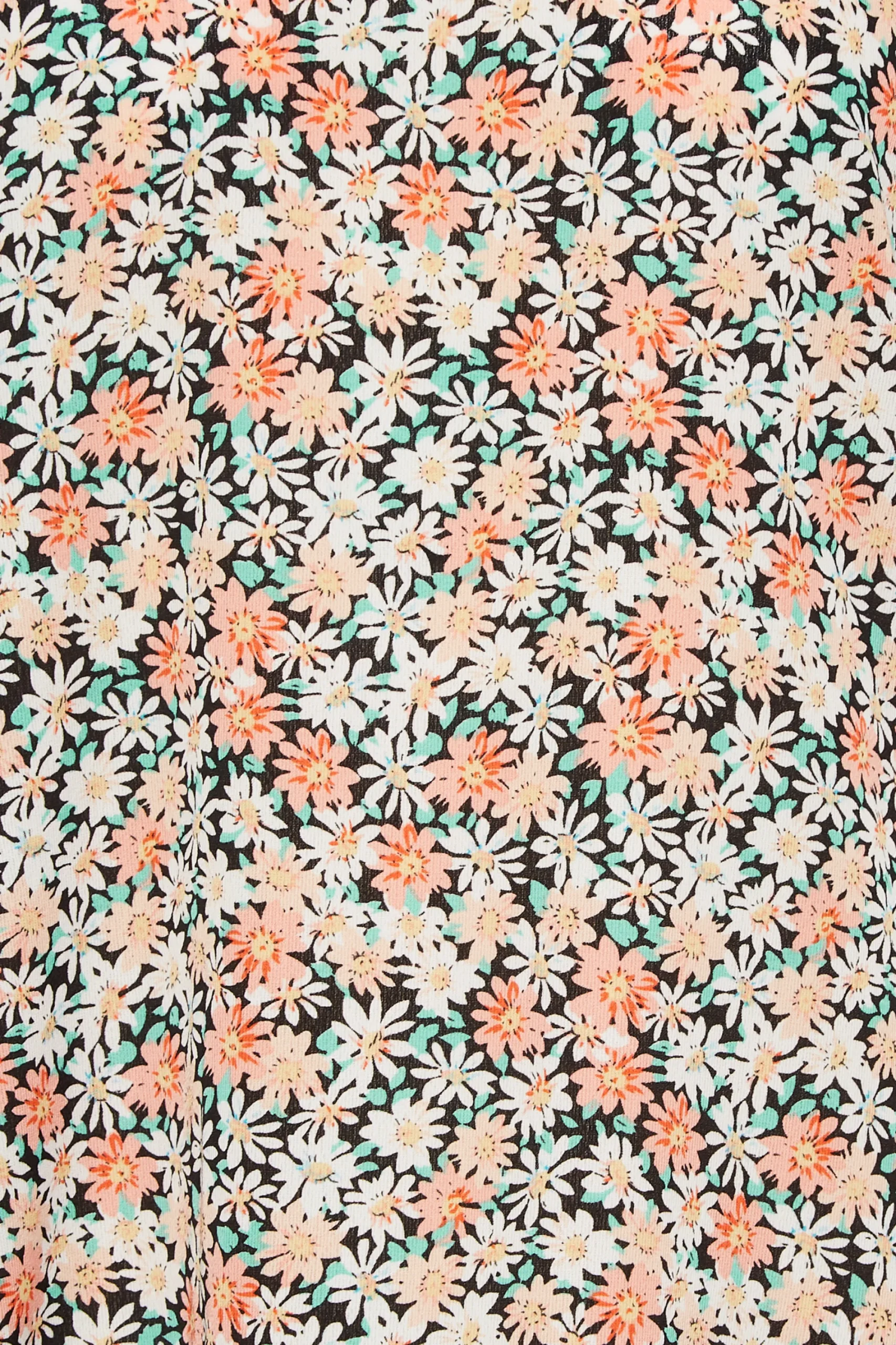 M&Co Womens Orange Daisy Print Blouse>Women Short Sleeve Tops