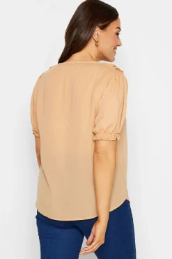 M&Co Womens Orange Frill Front Blouse><noscript><img width=