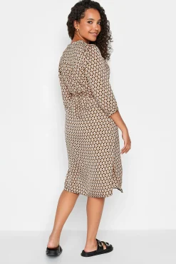 M&Co Womens Orange Geometric Print Tunic Dress><noscript><img width=
