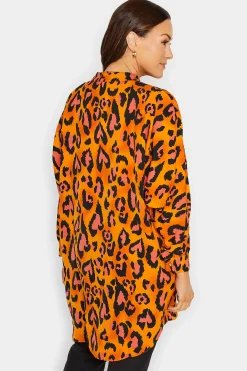 M&Co Womens Orange Leopard Print Blouse><noscript><img width=