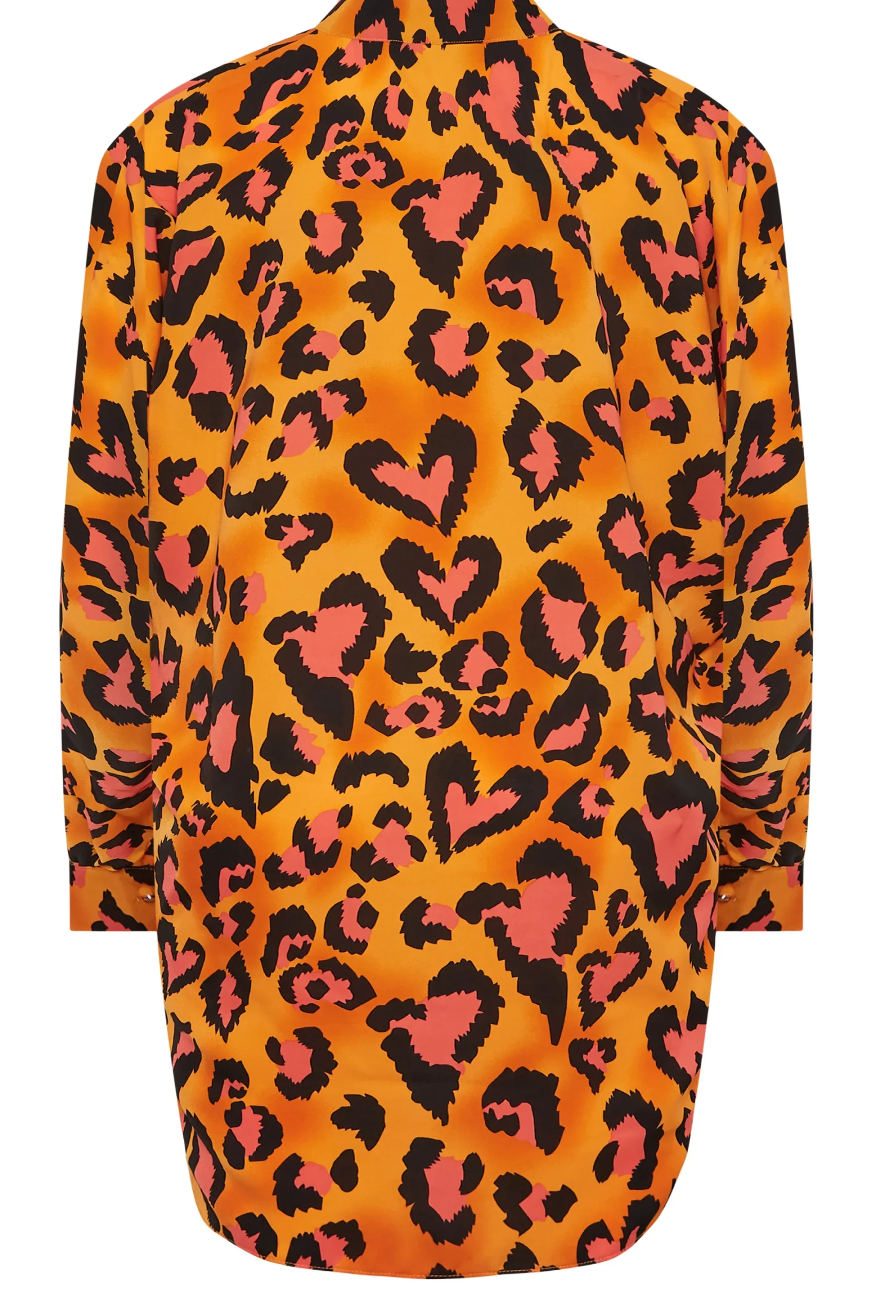 M&Co Womens Orange Leopard Print Blouse>Women Shirts