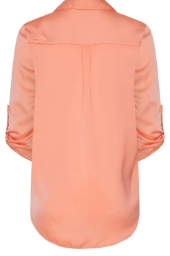 M&Co Womens Orange Tab Sleeve Shirt><noscript><img width=
