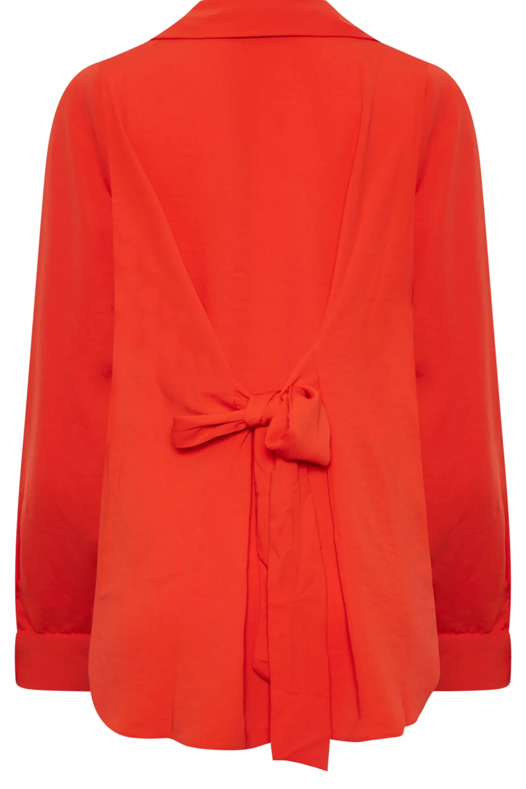 M&Co Womens Orange Tie Waist Tunic Shirt>Women Shirts