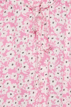 M&Co Womens Pink Floral Print Midi Shirt Dress><noscript><img width=