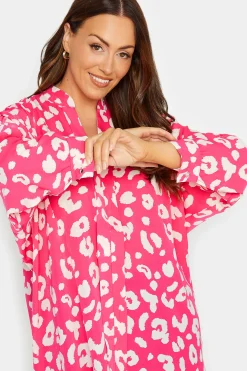 M&Co Womens Pink Leopard Print Blouse><noscript><img width=