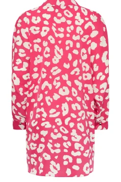M&Co Womens Pink Leopard Print Blouse><noscript><img width=