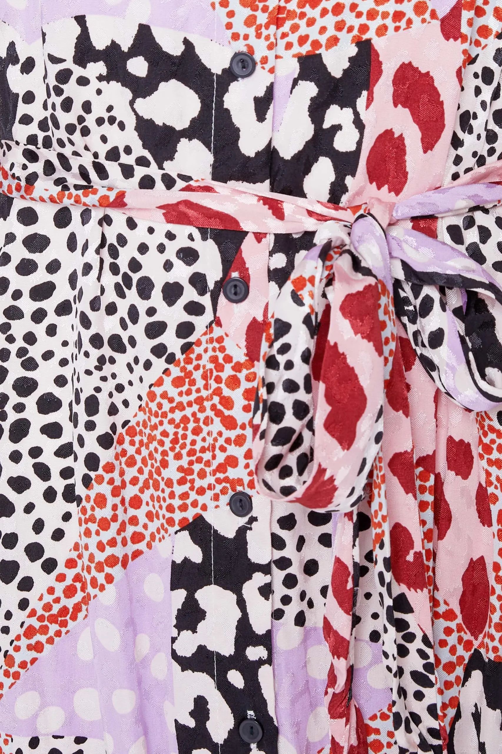 M&Co Womens Pink Mixed Animal Print Shirt Dress>Women Shirt Dresses