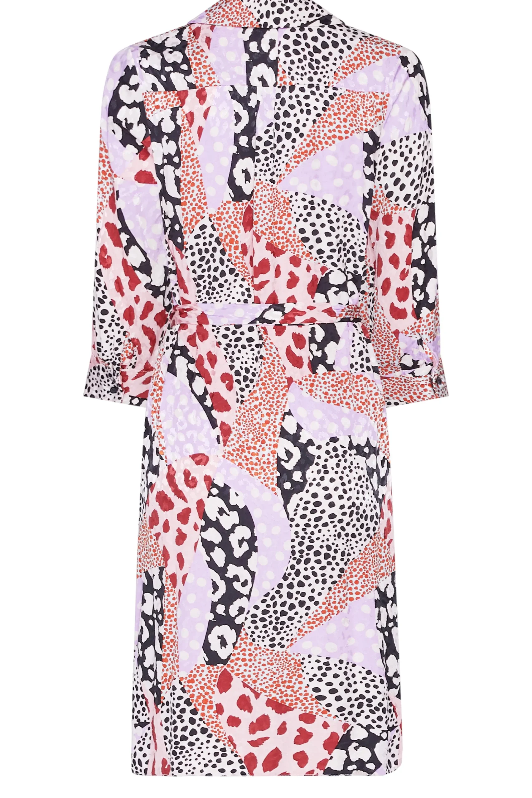 M&Co Womens Pink Mixed Animal Print Shirt Dress>Women Shirt Dresses