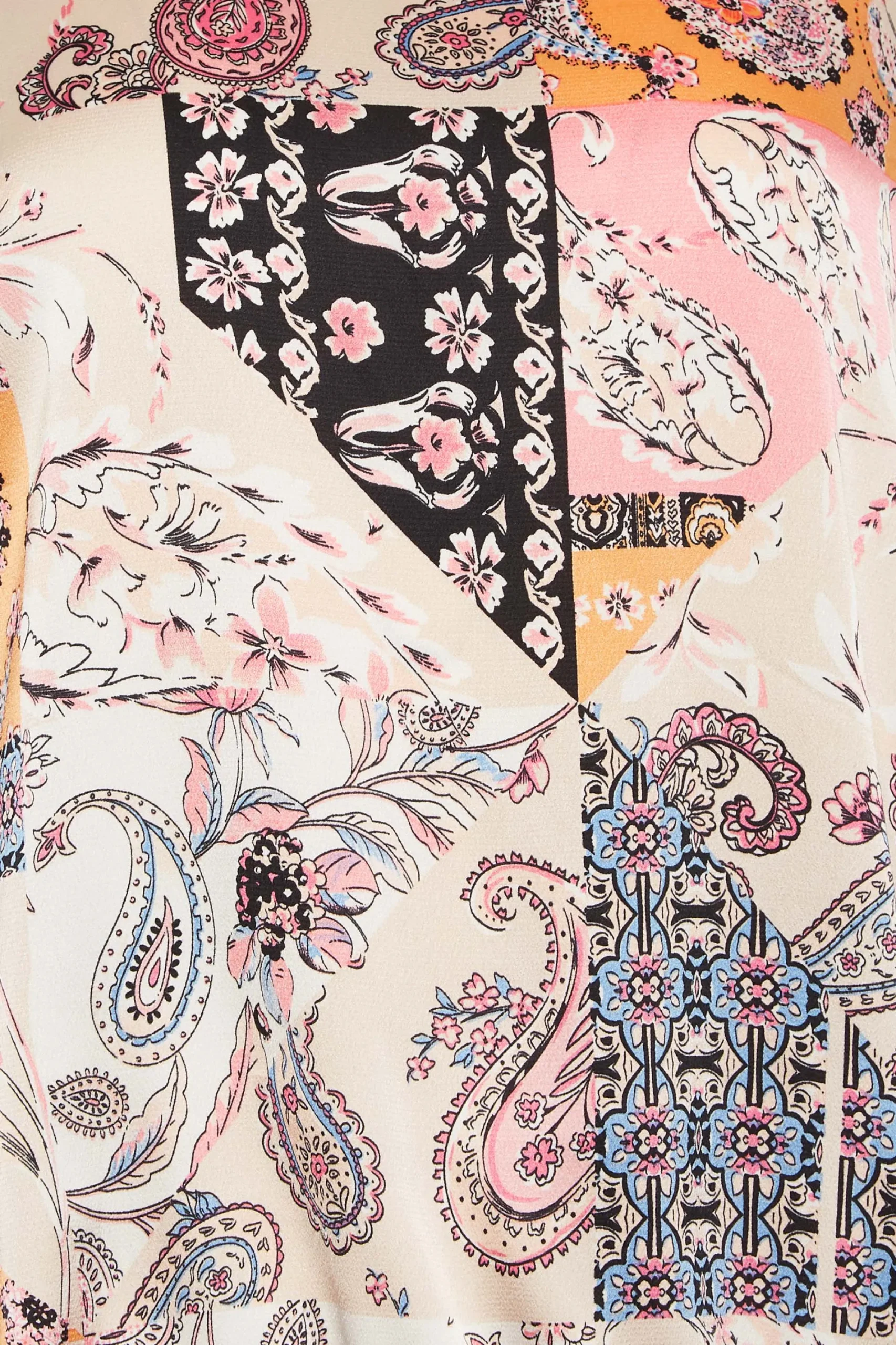 M&Co Womens Pink Paisley Print Short Sleeve Blouse>Women Short Sleeve Tops