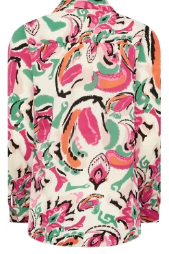 M&Co Womens Pink Paisley Print Long Sleeve Shirt><noscript><img width=