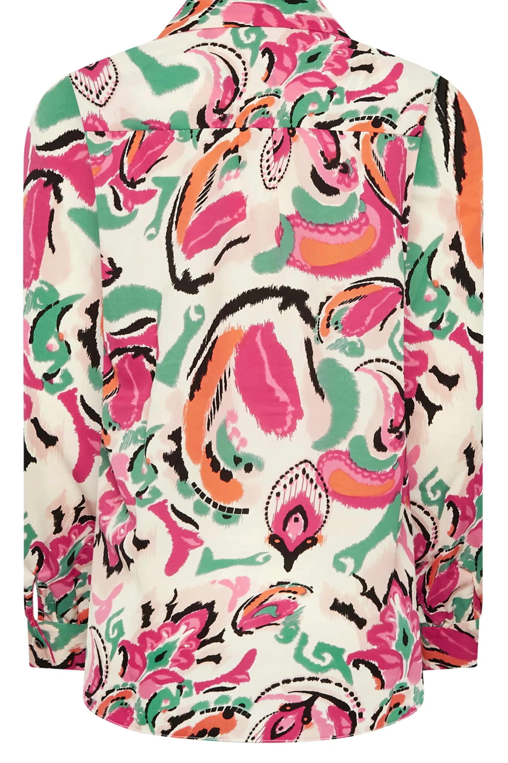 M&Co Womens Pink Paisley Print Long Sleeve Shirt>Women Shirts