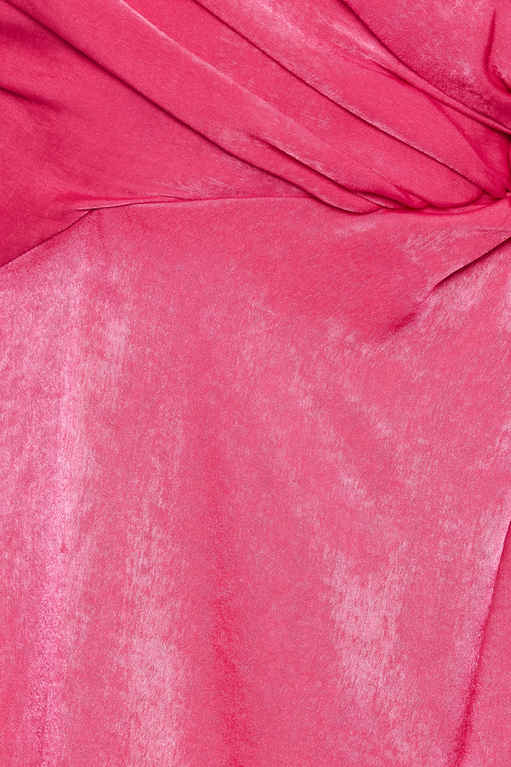 M&Co Womens Pink Satin Wrap Dress>Women Wedding Guest Dresses