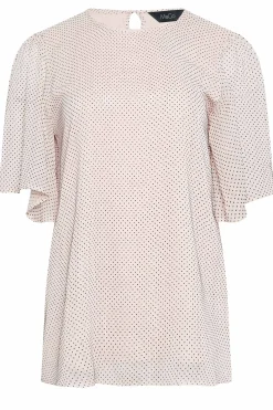 M&Co Womens Pink Spot Print Blouse><noscript><img width=