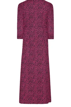 M&Co Womens Pink Spot Print Button Through Midi Dress><noscript><img width=
