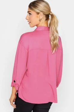 M&Co Womens Pink Statement Button Shirt><noscript><img width=