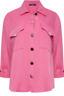 M&Co Womens Pink Statement Button Shirt><noscript><img width=