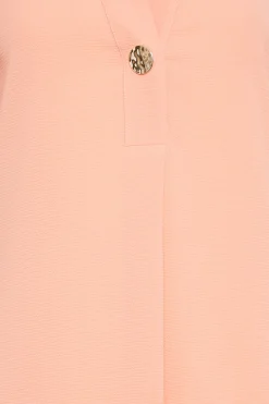 M&Co Womens Pink Statement Button Tab Sleeve Shirt><noscript><img width=