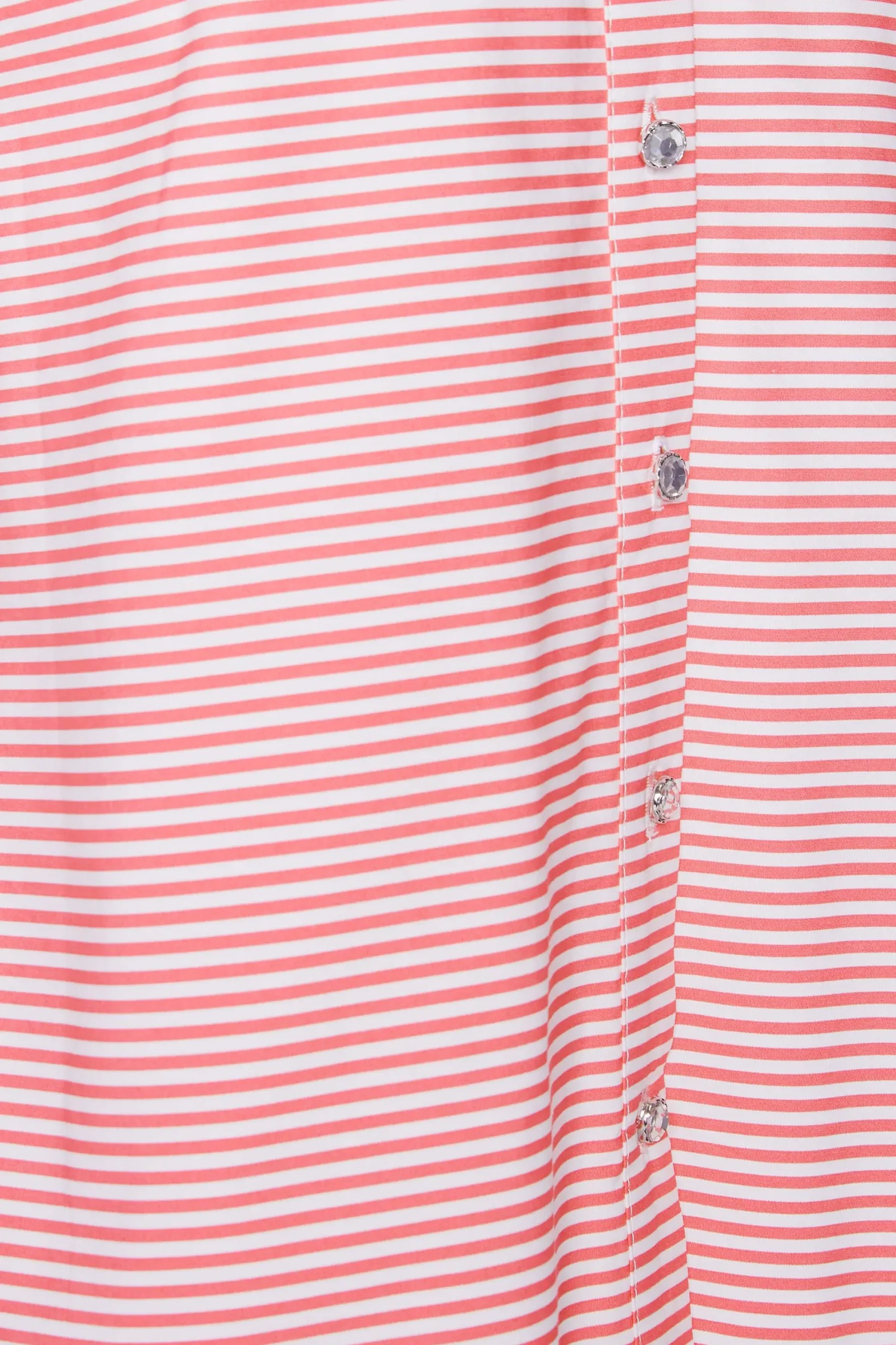 M&Co Womens Pink Stripe Print Shirt>Women Short Sleeve Tops