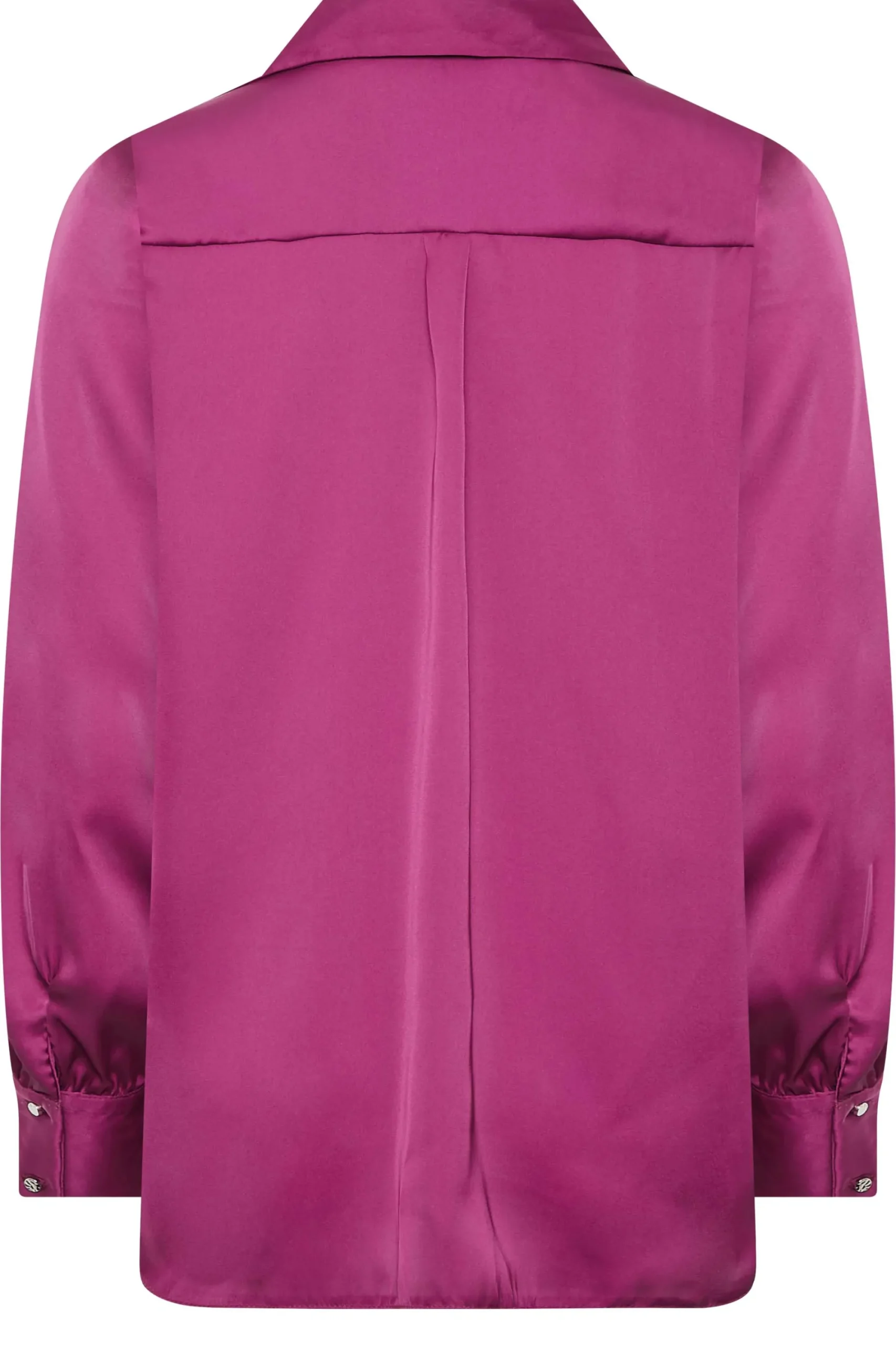 M&Co Womens Purple Satin V-Neck Blouse>Women Shirts