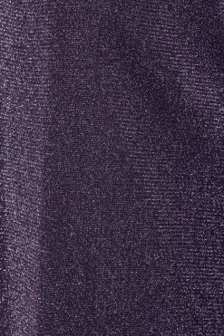 M&Co Womens Purple Shimmer Keyhole Blouse><noscript><img width=